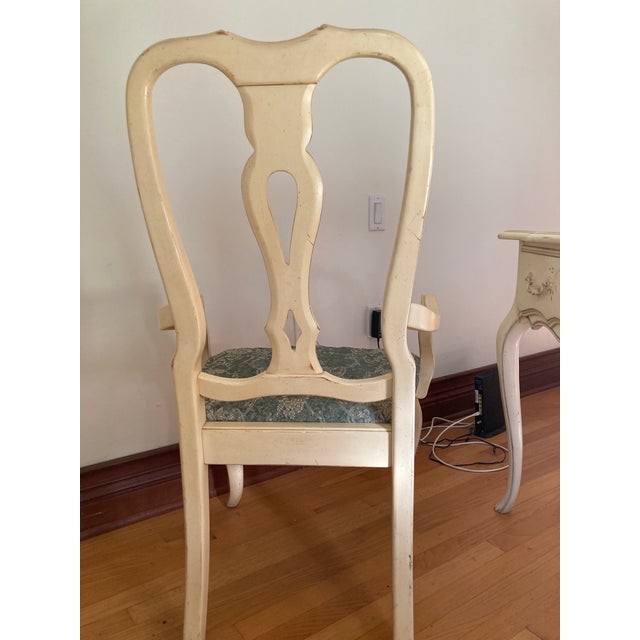 Country French Hand - Painted Accent Chair For Sale - Image 10 of 12