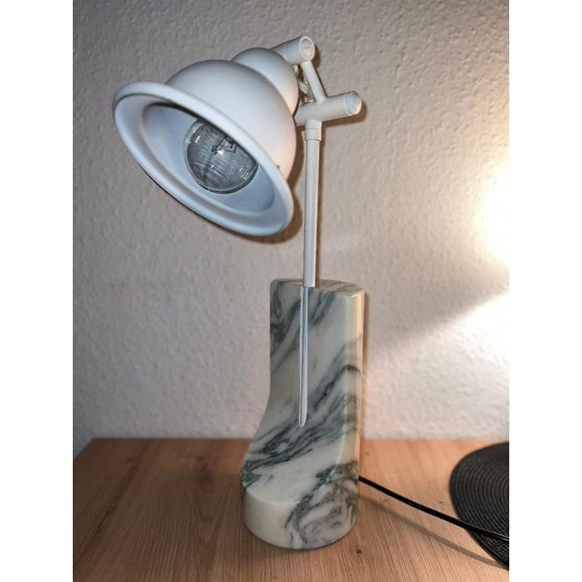 Ruf Table Lamp with Marble Base, 1969, in Flawless conditions. Designed 1960 to 1969 This piece is attributed to the...