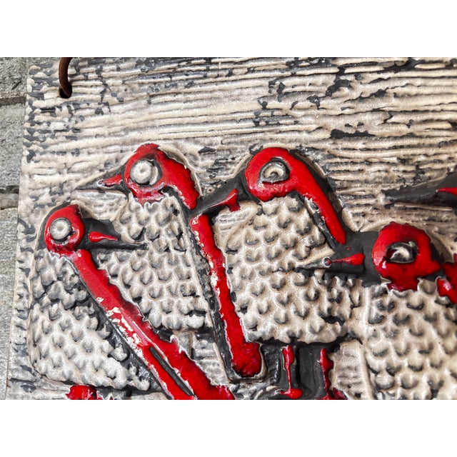 Ceramic Wall Plaque by Marianne Starck for Michael Andersen, Denmark, 1960 For Sale - Image 3 of 8