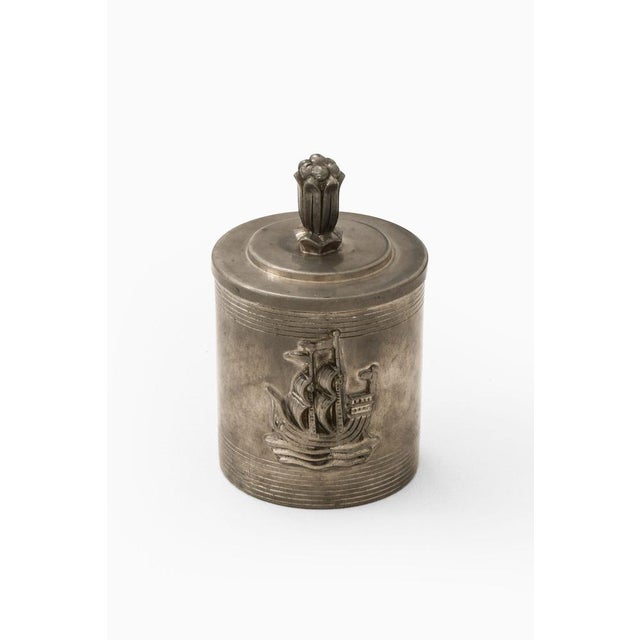 Pewter jar attributed to sylvia stave, 1940 additional information: material: pewter produced by c.g. Hallberg in sweden...