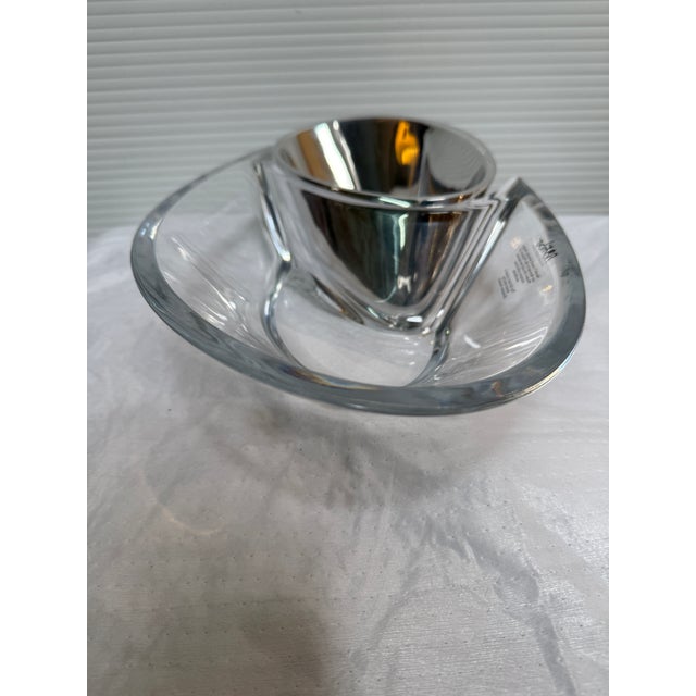 Contemporary Nambe Butterfly Serving Bowl Dip Set For Sale - Image 3 of 12