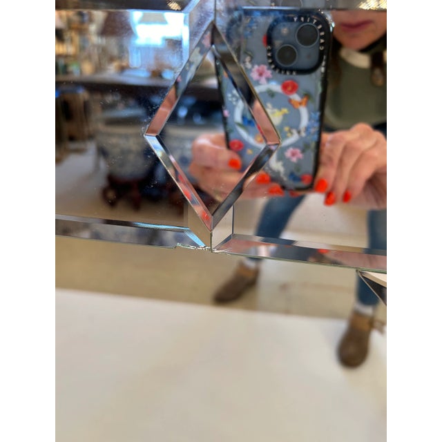 Large Bevelled Carvers Guild Octagonal Wall Mirror For Sale In Philadelphia - Image 6 of 12