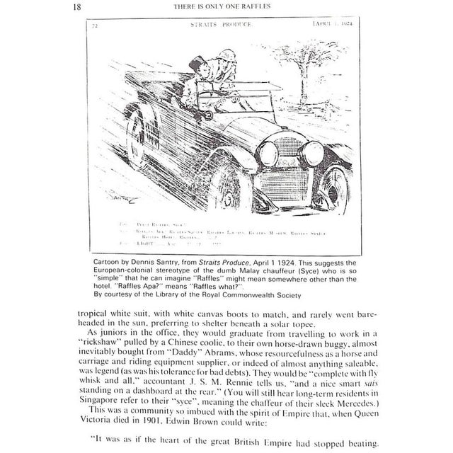 "There Is Only One Raffles: The Story of a Grand Hotel" 1981 Sharp, Ilsa For Sale - Image 11 of 12