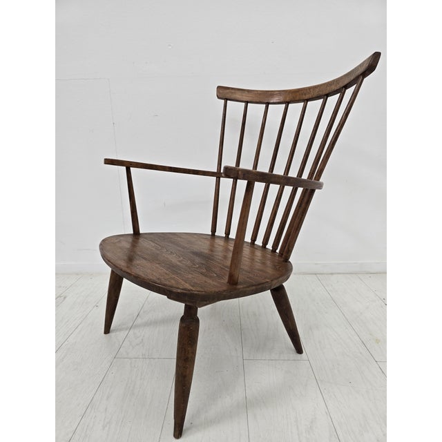 Wood Mid-Century Modern Altheim Armchair by Franz Schuster for Wiesner-Hager, Austria, 1950s For Sale - Image 7 of 15