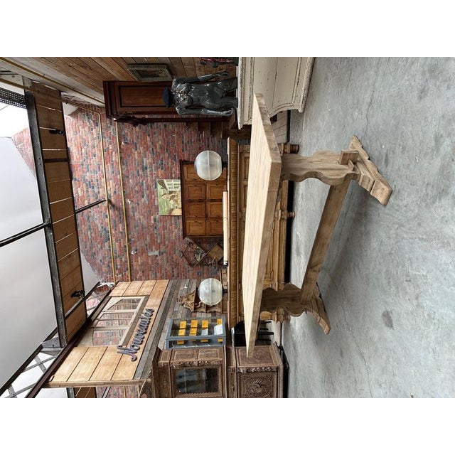 Monastery-Style Table in Oak For Sale - Image 3 of 11
