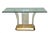 Vintage Karl Springer Gold Plated Over Brass and Arched Lucite and Glass Console Table For Sale - Image 12 of 12