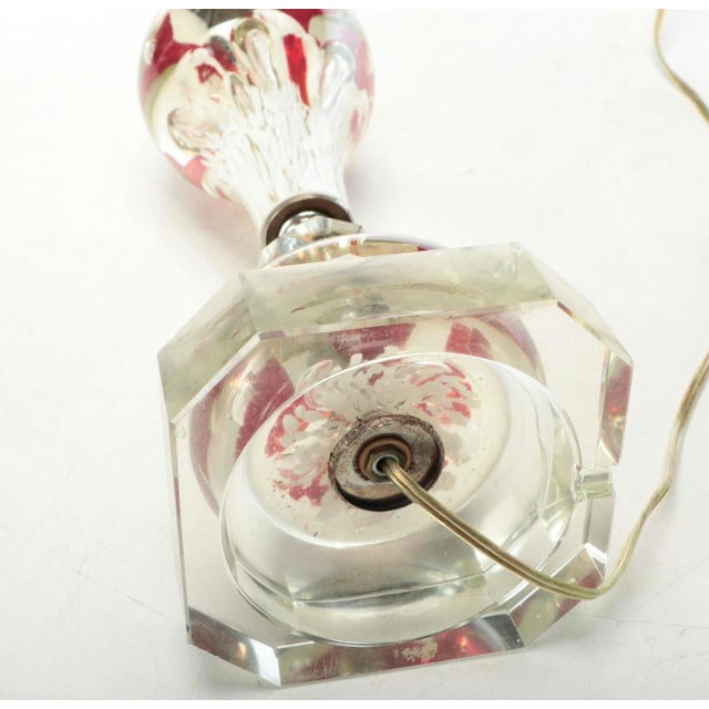 1950s American St. Clair Paperweight Glass Mid-Century Modern Lamp For Sale - Image 10 of 12