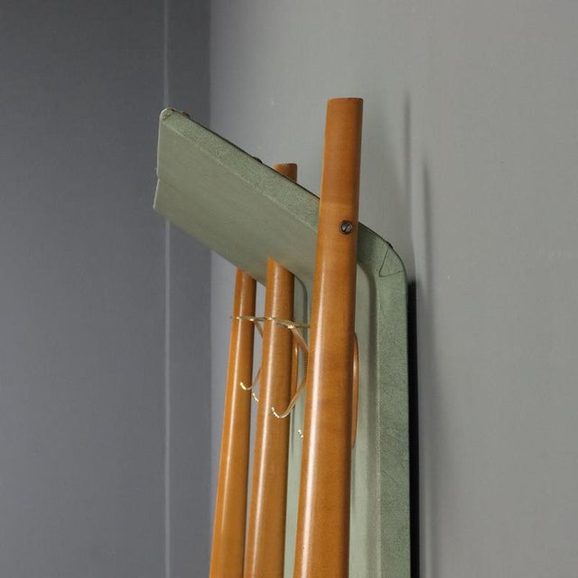 Metal Coat Rack with Brass Details, 1960s For Sale - Image 7 of 10