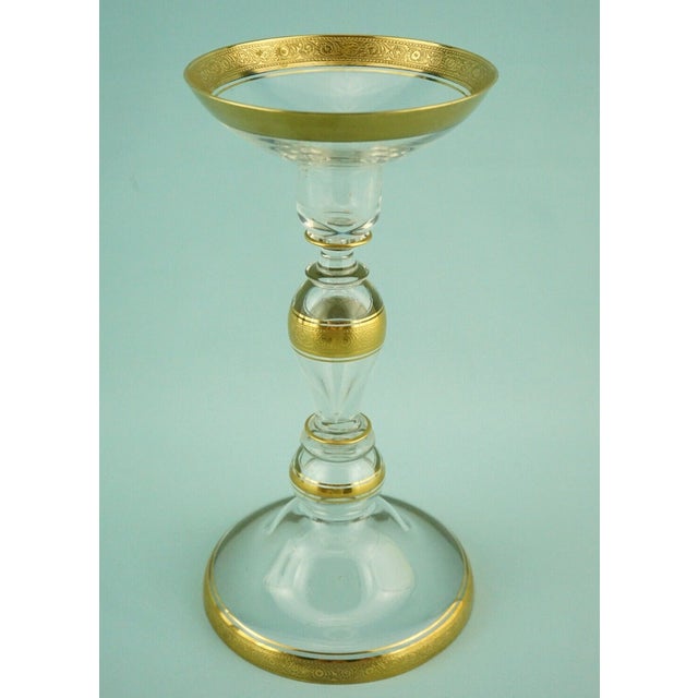 Antique Fine Crystal Glass Goblet in Pure Gold by Ludwig Moser, 1890s For Sale - Image 6 of 18