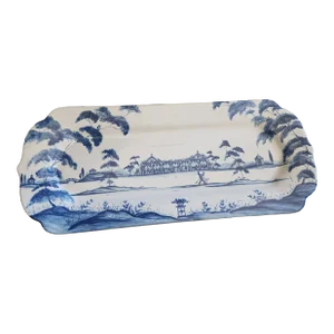 Juliska Blue and White Platter