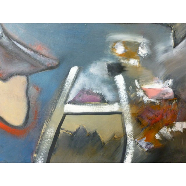 Original oil painting on stretched canvas. Take the ladder all the way to the top. The view from there is amazing.