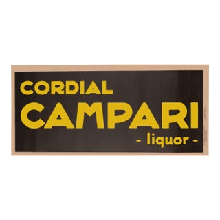 Cordial Campari Banner Leonetto Cappiello 1921 Original Italian Poster Banner For Sale