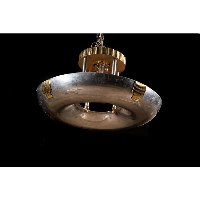 1920s C. 1920 Art Deco Ceiling Light Fixture For Sale - Image 5 of 9