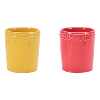 Stoneware Bud Vase (Set of 2) For Sale