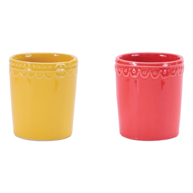 Stoneware Bud Vase (Set of 2) For Sale
