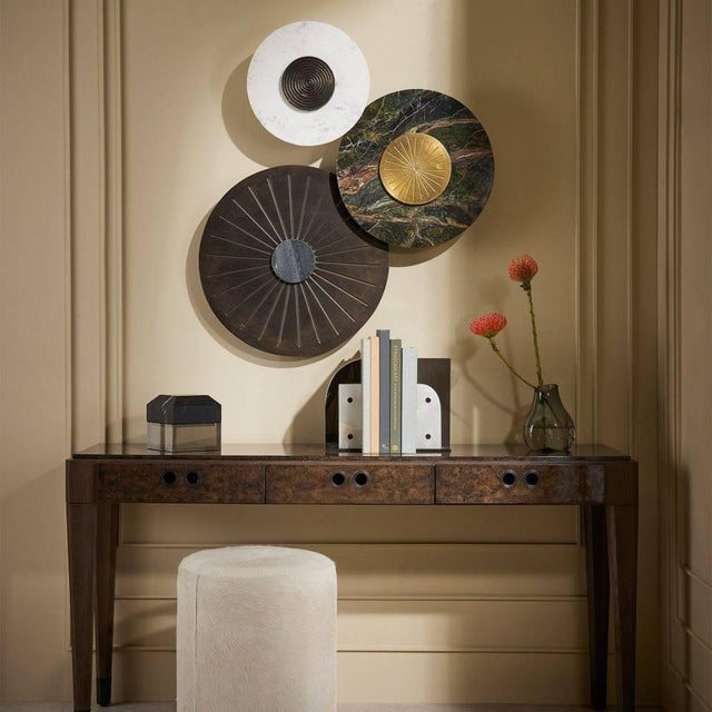 Abstract Arteriors Home Rhodes Wall Plaques, Set of 3 For Sale - Image 3 of 10