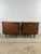 1960s Mid Century Modern Pair of Nightstands With Cane Front and Brass Hardware For Sale - Image 5 of 12