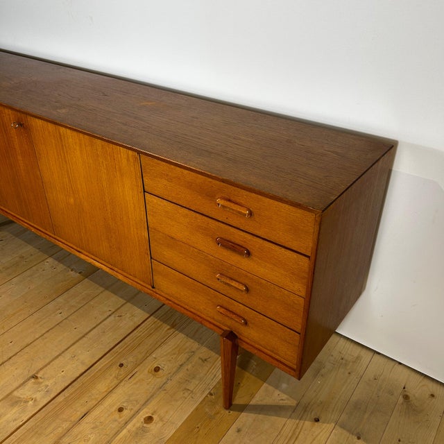 Brown Mid-Century Teak Sideboard, 1960s For Sale - Image 8 of 14