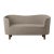 Beige and smoked oak Raf Simons Vidar 3 Mingle sofa by Lassen Dimensions: W 154 x D 68 x H 74 cm Materials: Textile, Oak....
