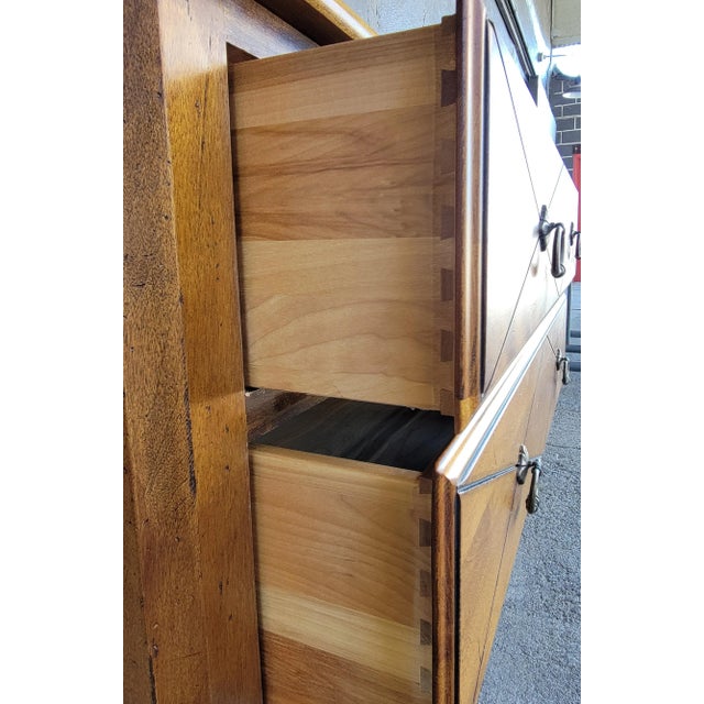 Late 20th Century Ethan Allen Dresser, Credenza or Server Biedermeier Style For Sale - Image 5 of 16