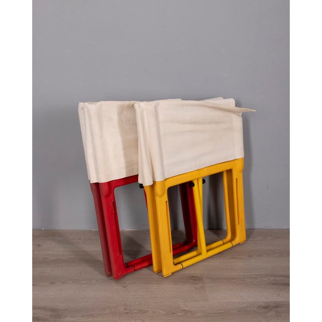 1970s Vintage Folding Chairs Model 4820 by Masayuki Matsukaze for Kartell, 1970s, Set of 2 For Sale - Image 5 of 18