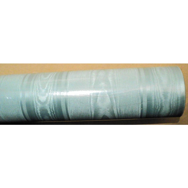 Sky Blue Vintage French Modern Concord Vinyl Design 87147 Wallpaper Wallcoverings - 3 Rolls For Sale - Image 8 of 10