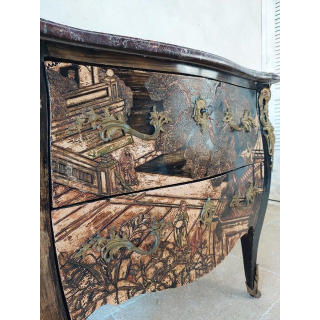 Antique French Chinoiserie Commode, 19th Century For Sale - Image 10 of 18