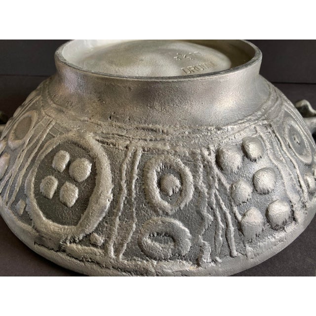 Brutalist Donald Drumm Aluminum Covered Dish Casserole For Sale In New York - Image 6 of 8