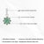 Botanical Floral 925 Silver Emerald Cluster Charm Pendant for Her by Carat&Her For Sale - Image 10 of 13