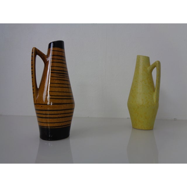 Mid-Century Modern Ceramic Vases by Heinz Siery for Scheurich, 1958, Set of 2 For Sale - Image 3 of 18
