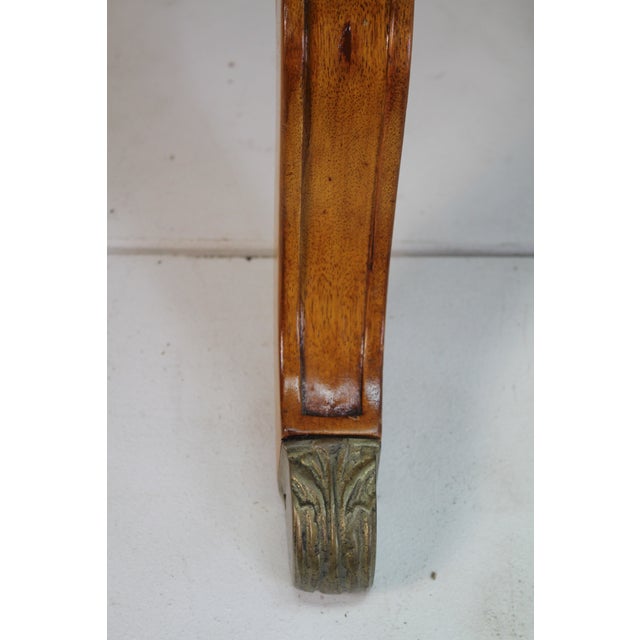 Mid Century American Maple Regency Triangle Side Table - Vintage Usa Made For Sale - Image 10 of 12