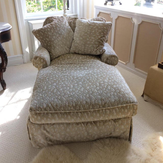 Vintage DownFilled Chaise Lounge Chairish