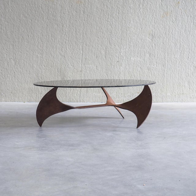 Oval Propeller Coffee Table by Knut Hesterberg for Ronald Schmitt, 1960s For Sale - Image 15 of 15