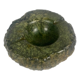 Vintage Green Alabaster Ashtray, Italy, 1970 For Sale