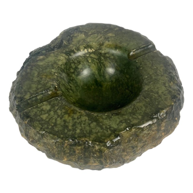 Vintage Green Alabaster Ashtray, Italy, 1970 For Sale