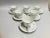 1970s Vintage Oxford Bone China "Windflower" Cups & Saucers 12 Pieces Set For Sale - Image 5 of 5