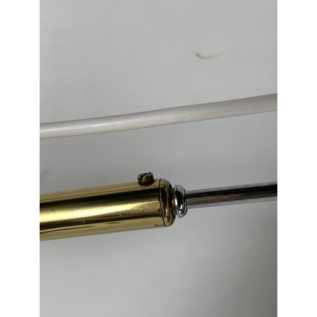 Mid-Century Modern Extendable Brass Wall Mount with Cocoon and Sisal Shade by Lars Schioler, 1960s For Sale - Image 18 of 18