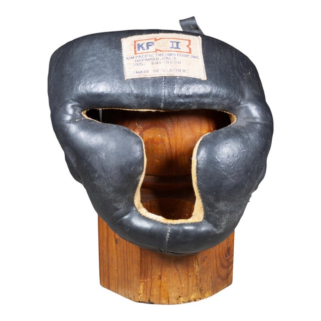 Antique Leather Boxing Training Mask c.1940 For Sale