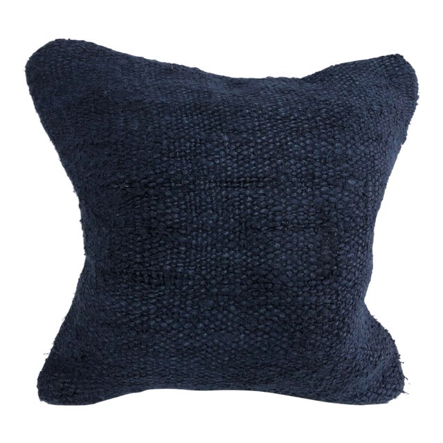 Turkish Handmade Vintage Boho Kilim Pillow Cover For Sale