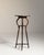 1910s French Chestnut Brown Art Nouveau Pedestal Table with Ceramic Tile Top For Sale - Image 15 of 15