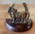 Vintage English Brass and Wood Horse Letter Rack For Sale - Image 4 of 7