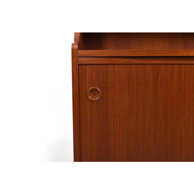Wood Cabinet / Bookcase in Teak by Johannes Sorth, 1960s For Sale - Image 7 of 10