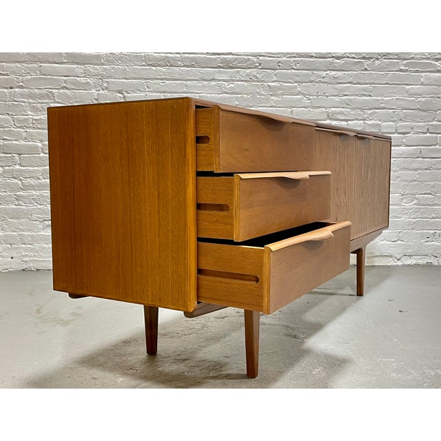 Funky Sculptural Mid Century Modern Styled Credenza | Teak Media Stand | Handmade Sideboard For Sale In New York - Image 6 of 13
