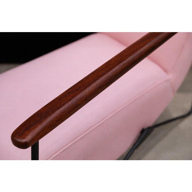 Brazilian Modern Reclining Chair in Metal, Hardwood & Leather, Ernesto Hauner, 1960s For Sale - Image 10 of 15