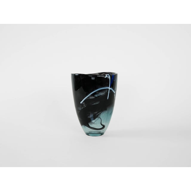 Swedish Glass Vase by Anna Ehrner for Kosta Boda, 1980s For Sale - Image 3 of 9