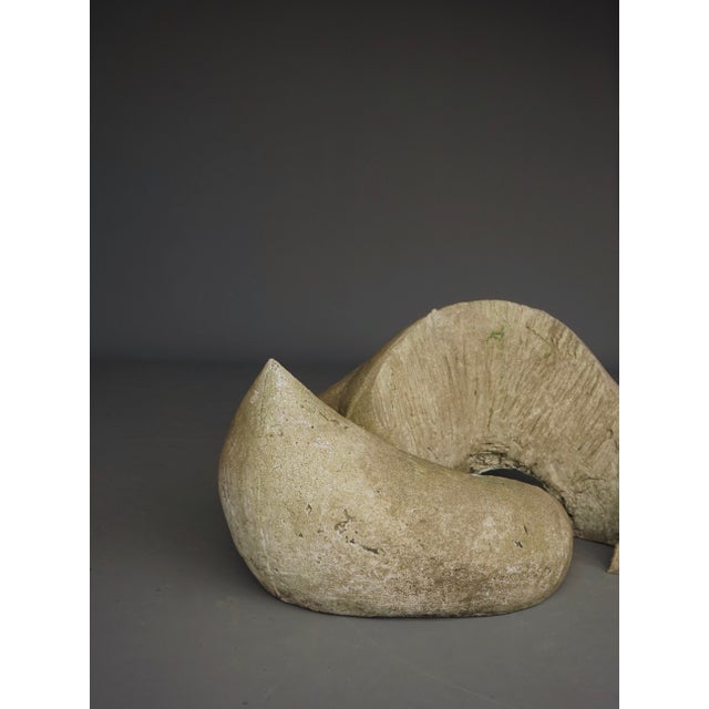 Unknown, Cast Concrete Abstract Garden Sculpture. 1970s, Concrete For Sale - Image 4 of 18
