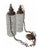 Vintage Hollywood Regency Double Swag Cut Glass Pendant Chandelier For Sale - Image 9 of 11