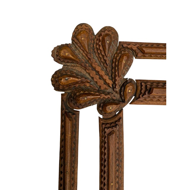 Great Depression Era Tramp Art Frame For Sale - Image 4 of 13