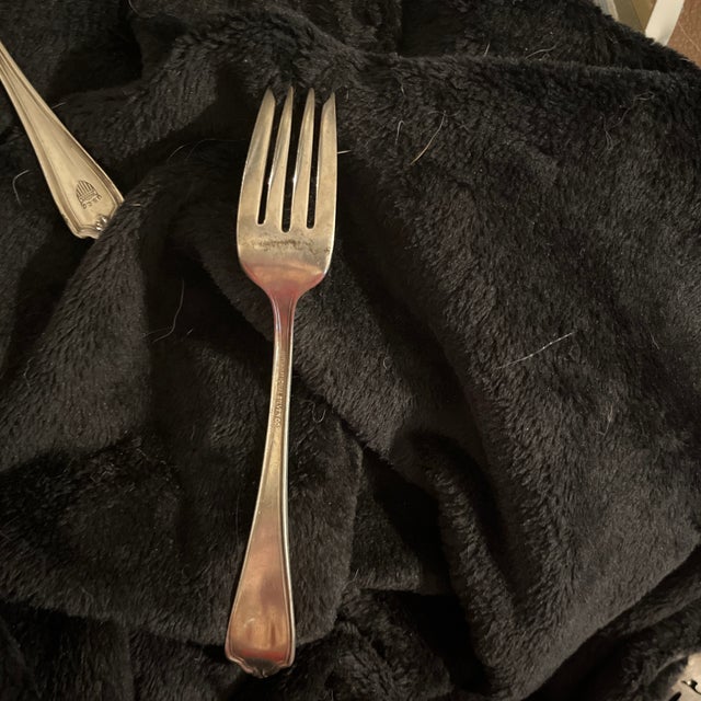 Vintage u.s. Coast Guard Silver-Plated Flatware Piece Made by International Silver Co. - 3 pcs For Sale - Image 9 of 9