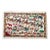 Folk Art Pithora Painting from Gujarat India: Horses, Dieties: 32" x 20", EUC For Sale